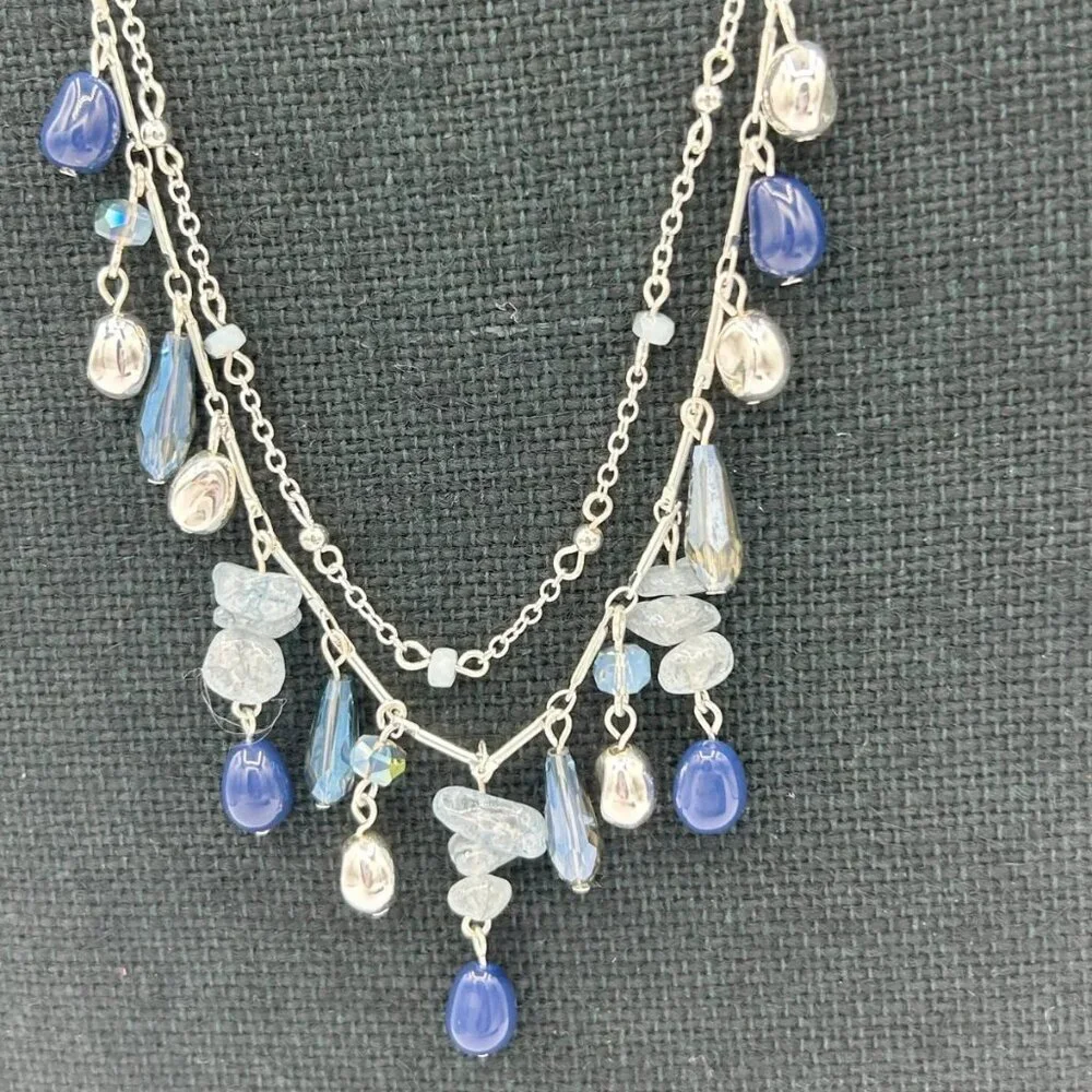 NWT Style & Co. Mixed Bead Layered Statement Necklace, 17-1/5